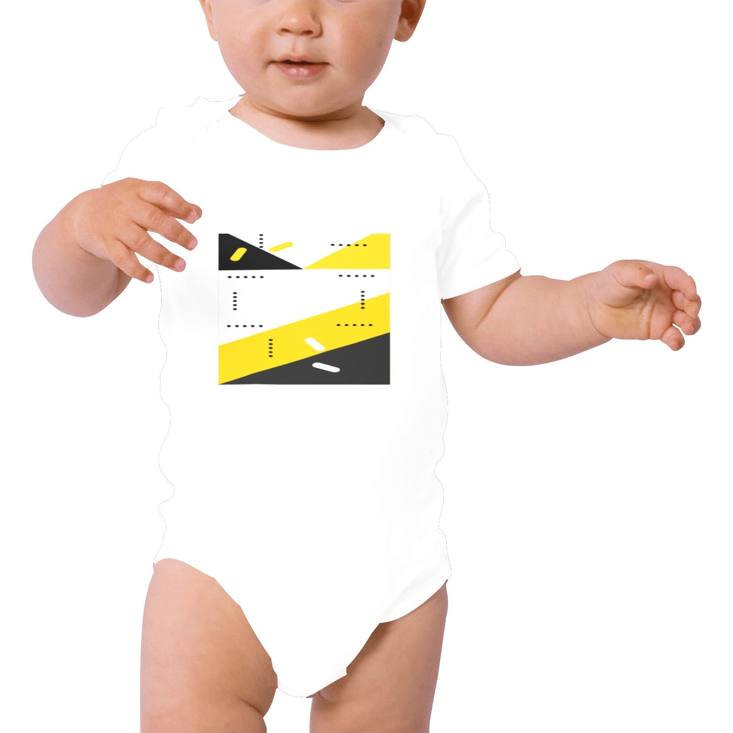 Black & Yellow Baby Onesie