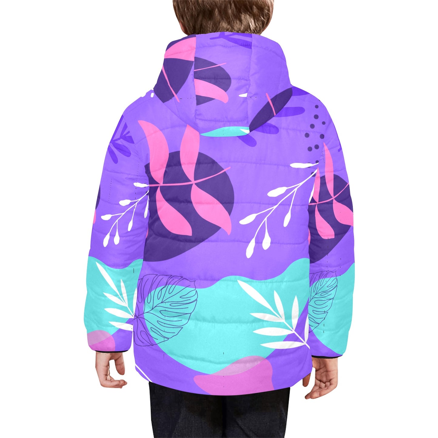 Purple Palms Kids Hooded Jacket