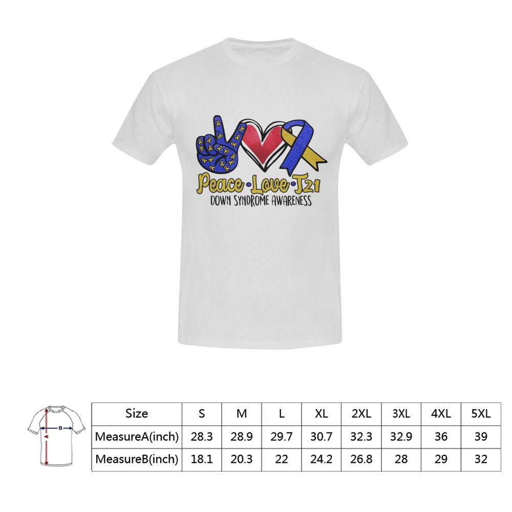 AWARENESS - Down Syndrome Men's T-Shirt