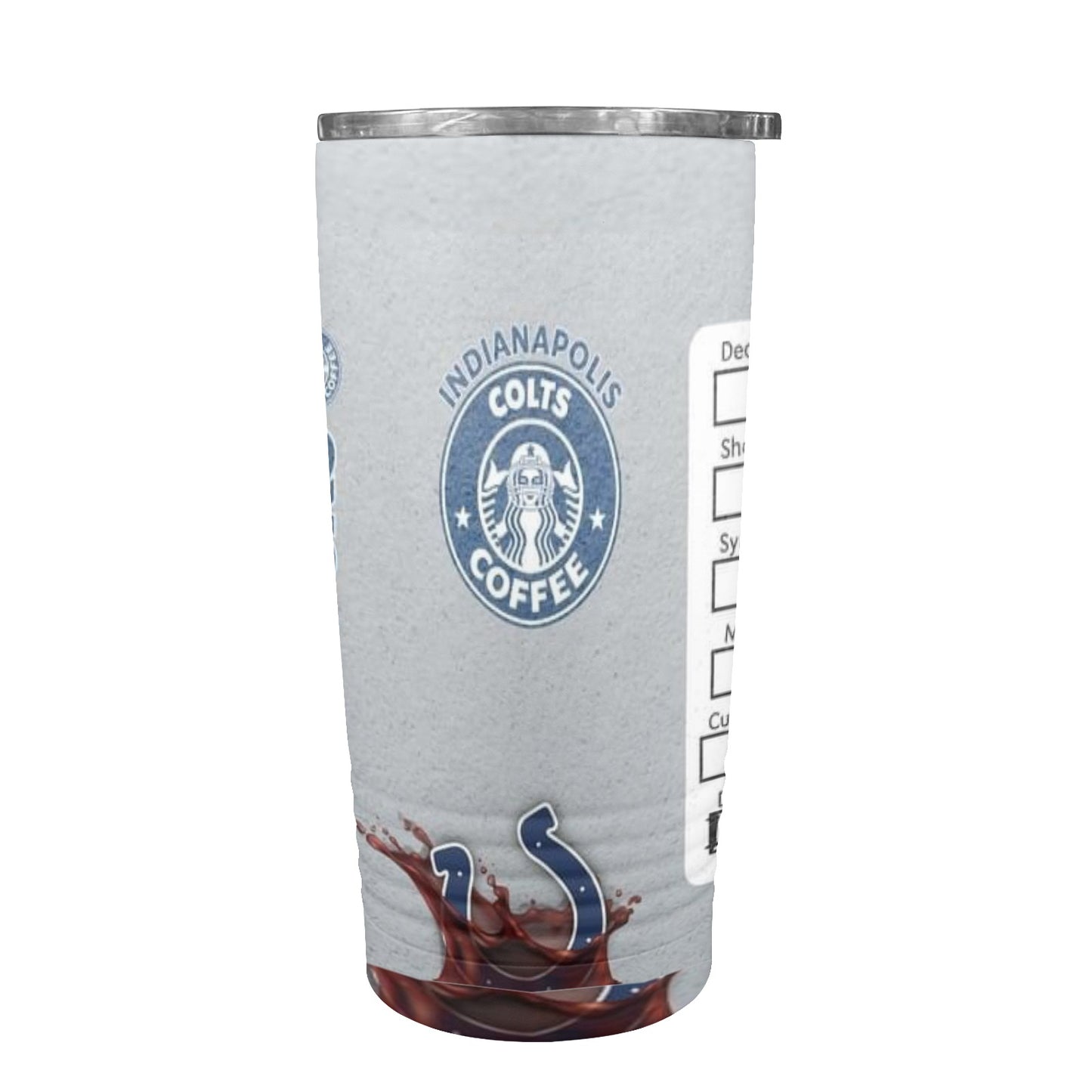 Colts 20oz Insulated Stainless Steel Mobile Tumbler