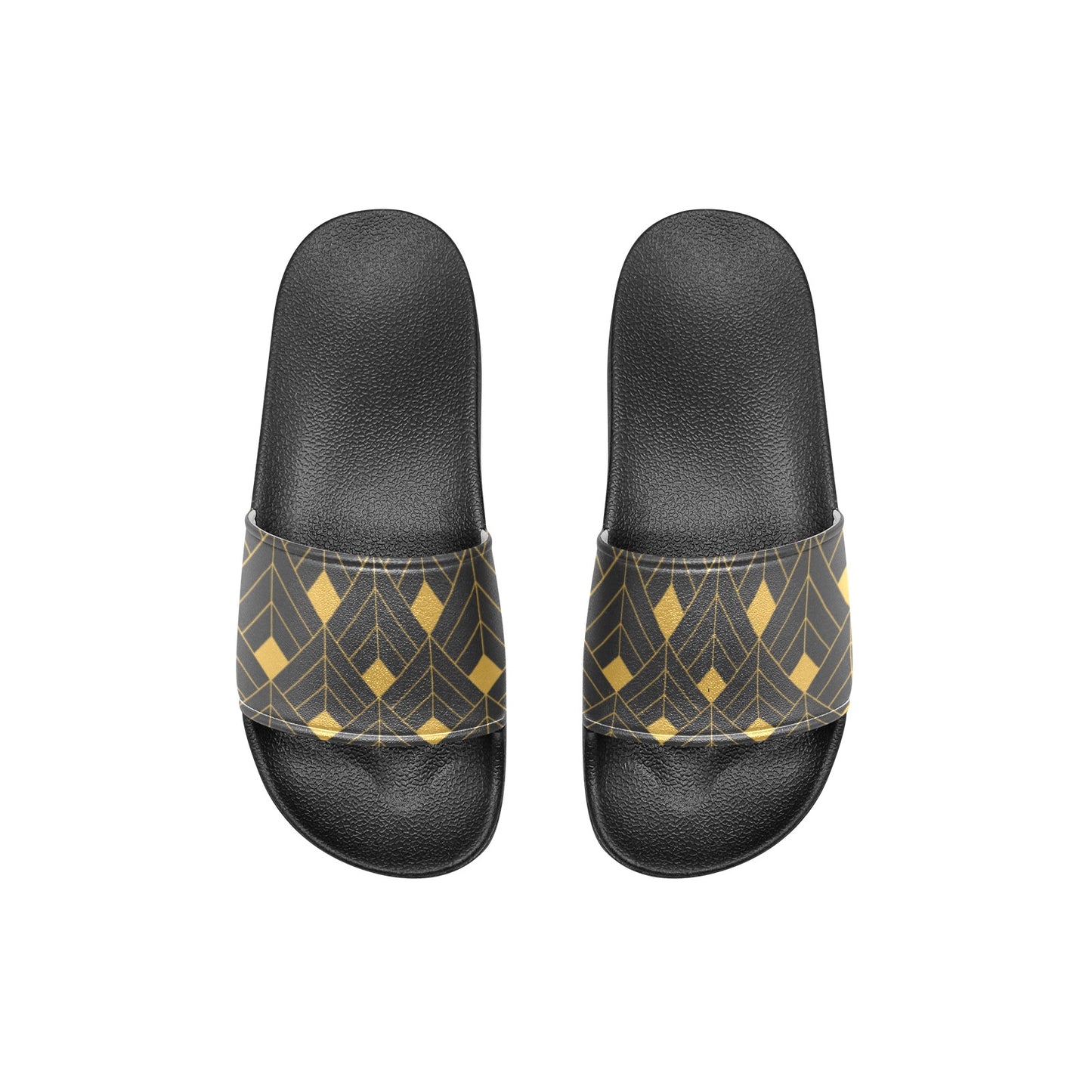 Gold Diamond Kids' Slide Sandals