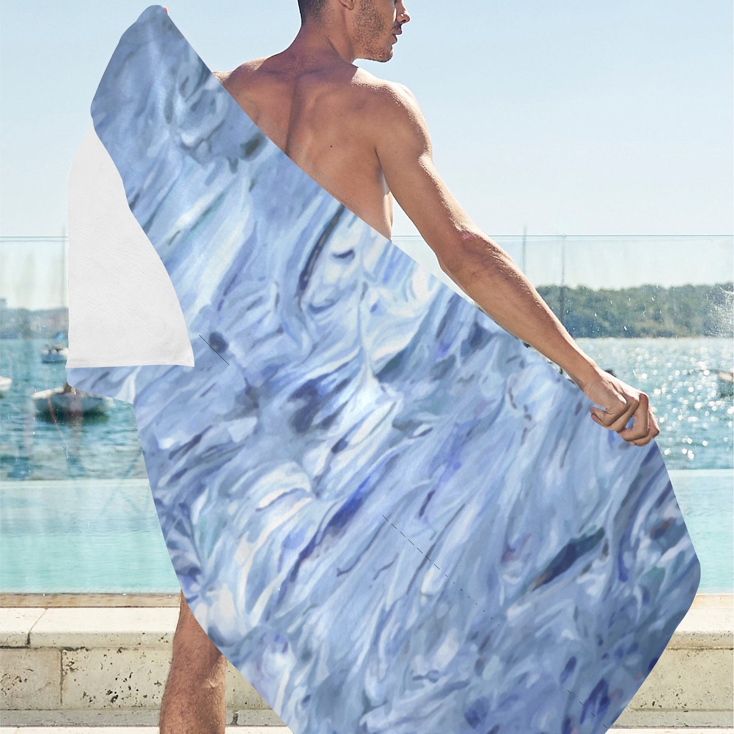 Motion In The Ocean Beach Towel 32"x 71"