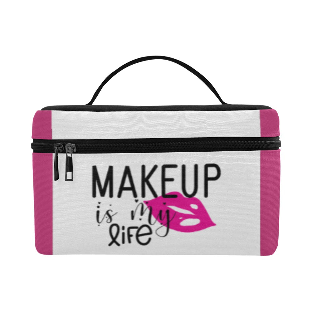 Makeup is My Life Cosmetic Bag/Large