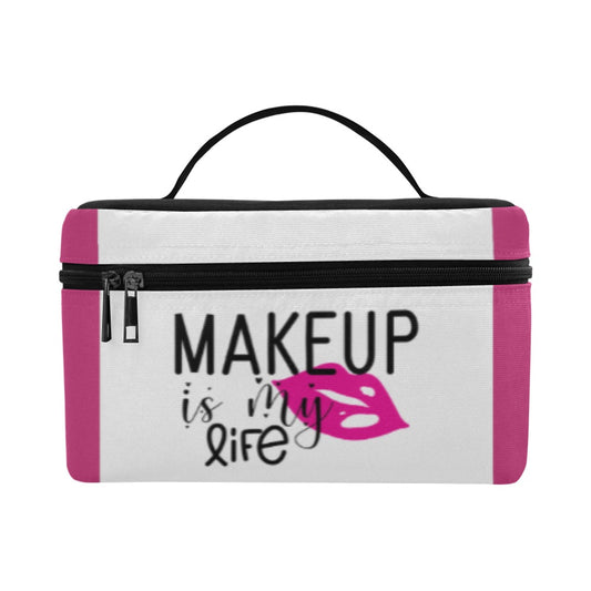 Makeup is My Life Cosmetic Bag/Large