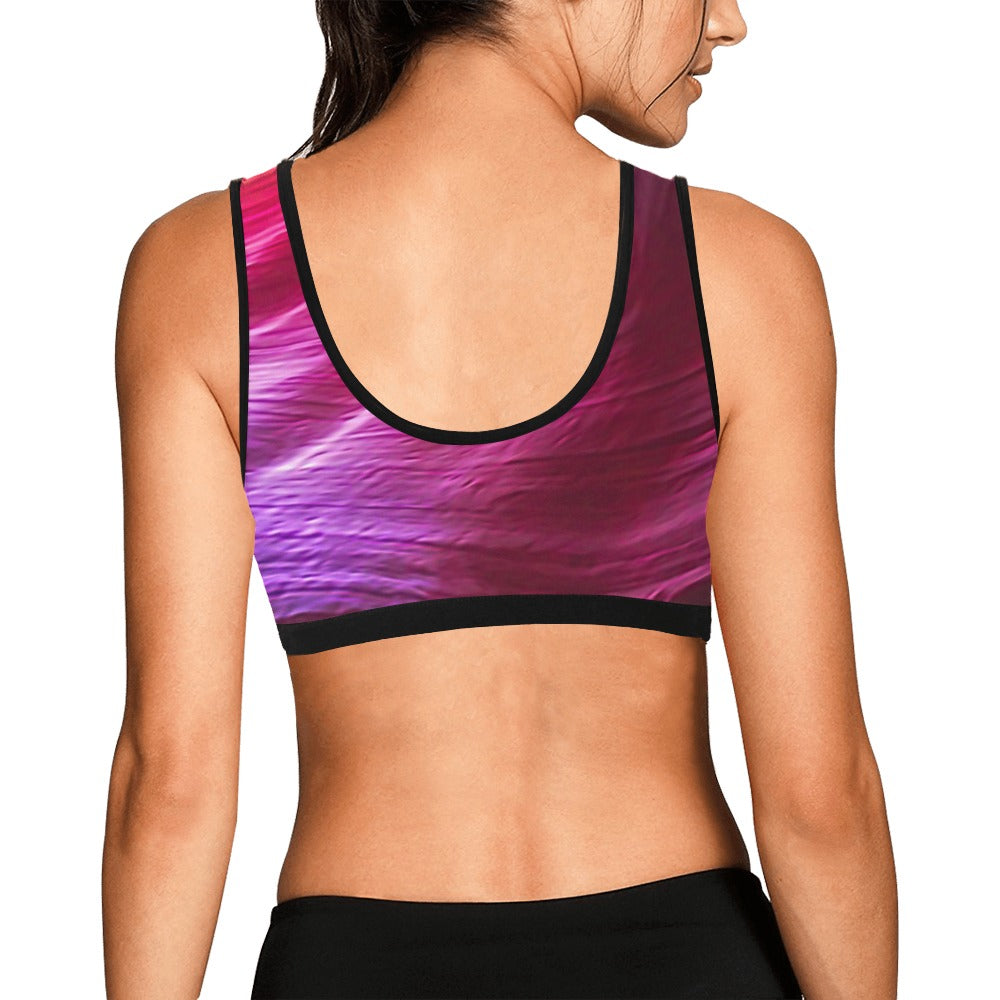 Purple Winds Women's Sports Bra