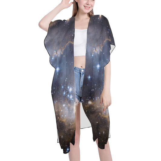 Night Galaxy Chiffon Cover Up