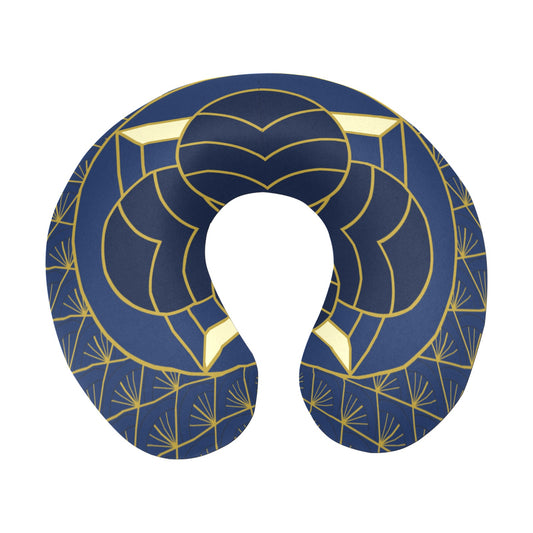 Navy Cut U-Shape Travel Pillow