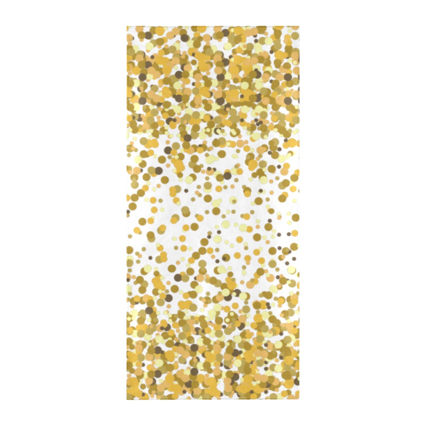 Gold Confetti Beach Towel 32"x 71"