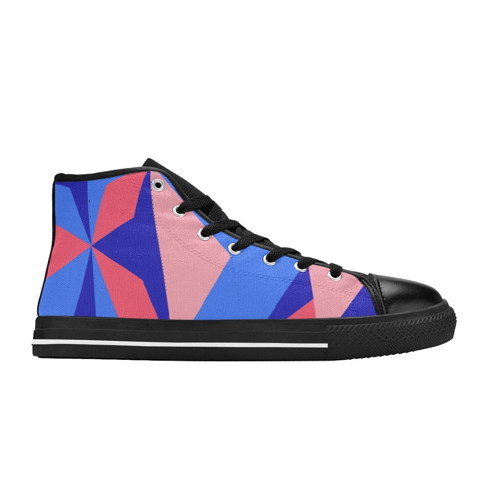 Color Abstract High Top Shoes- Kid