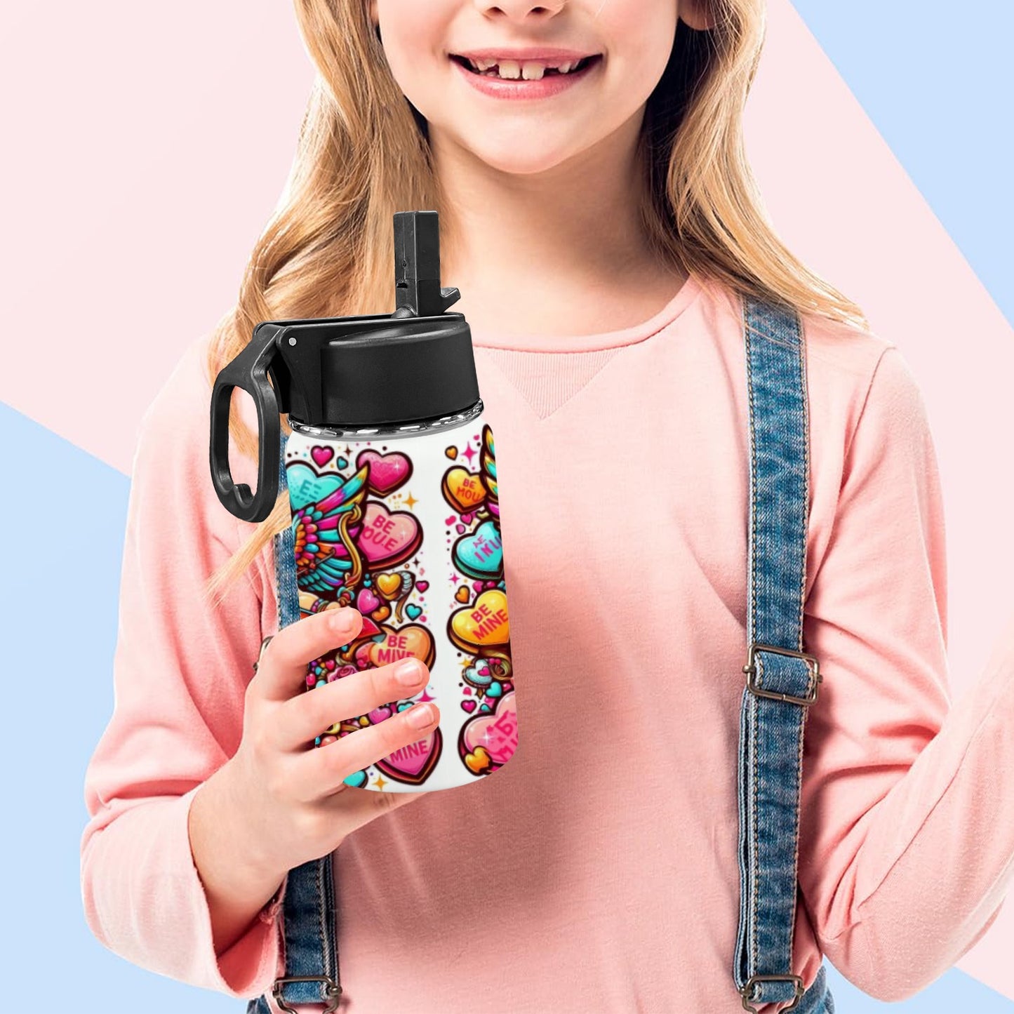 Cupid 1 Kids Water Bottle with Straw Lid (12 oz)