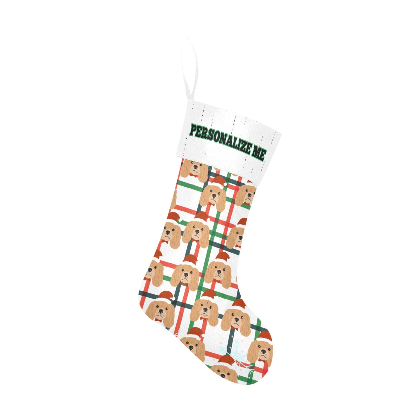 Santa Dog Christmas Stocking