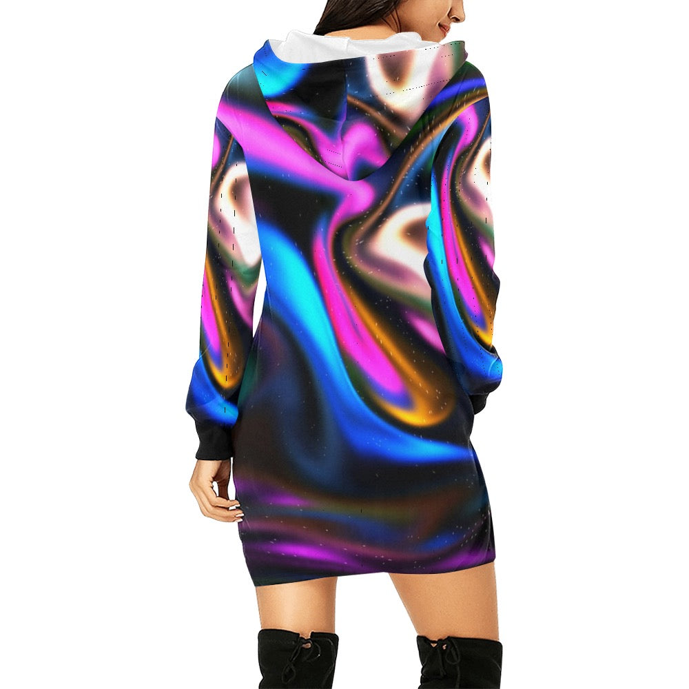 Retroverse Hoodie Mini Dress