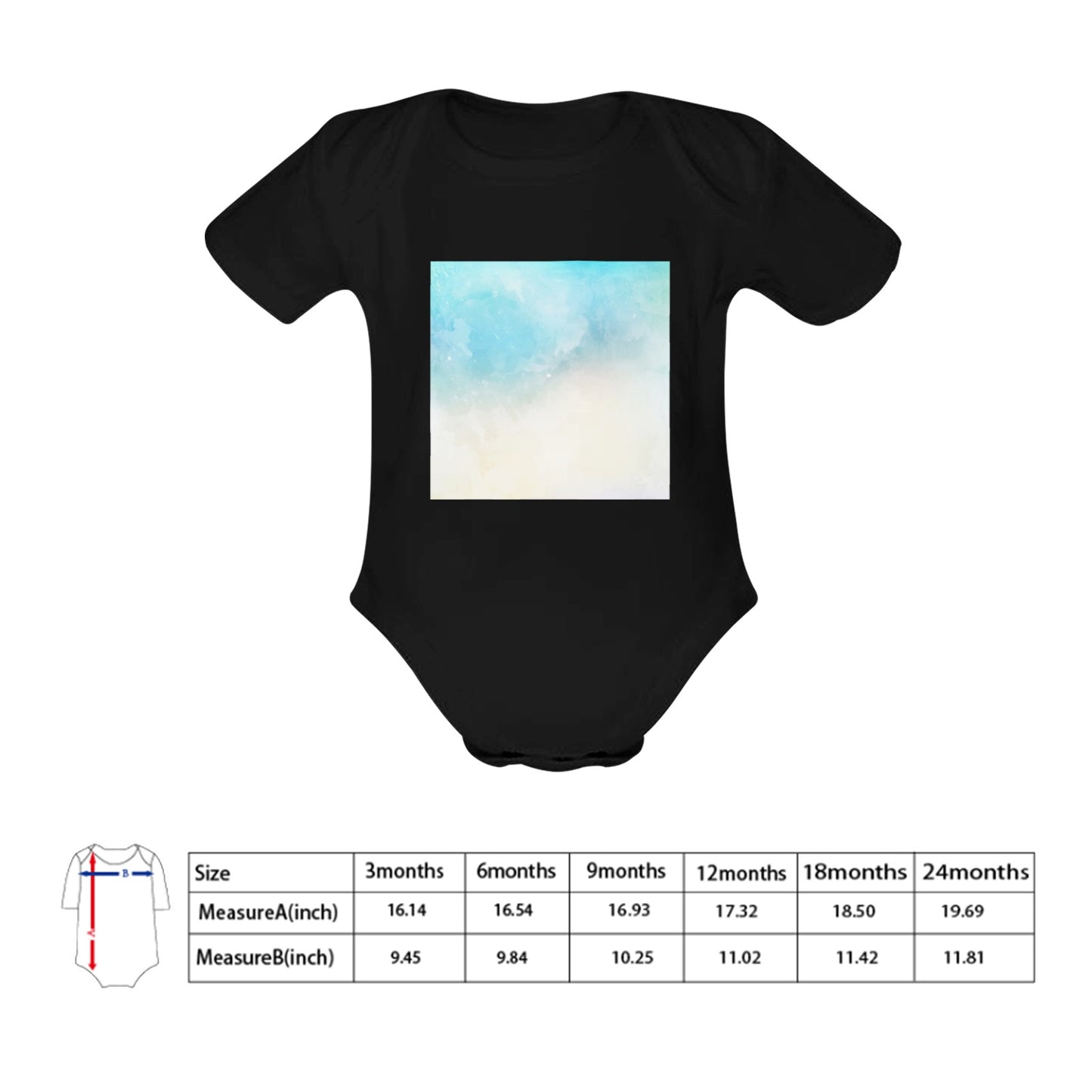 Bluish Baby Onesie