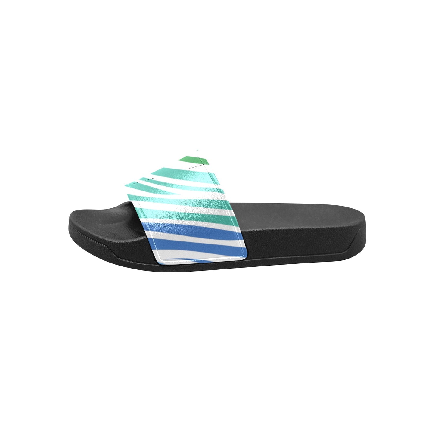 White Teal Zebra Kids Slides