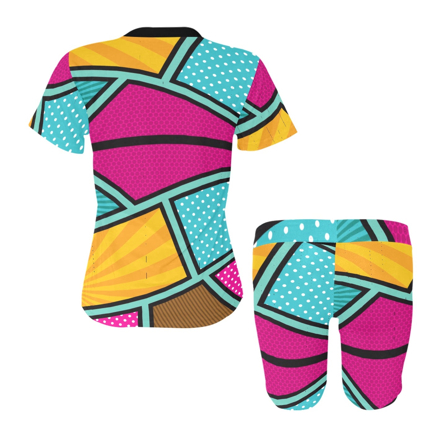 Geo Colorful Women's Short Set