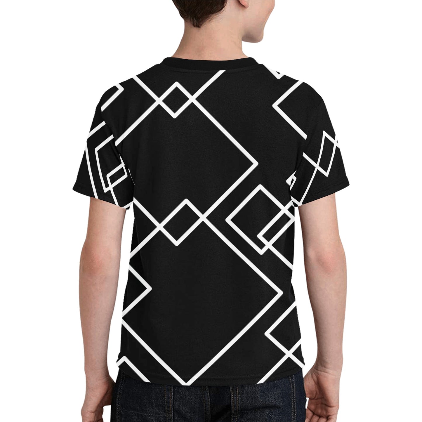 Black Squared Unisex T-shirt- Youth