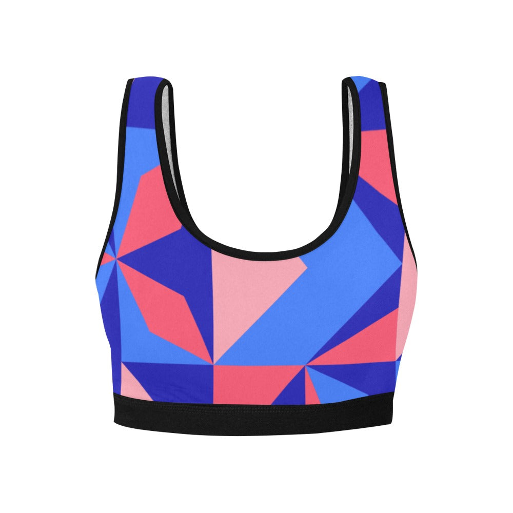 Color Abstract Women's Sports Bra