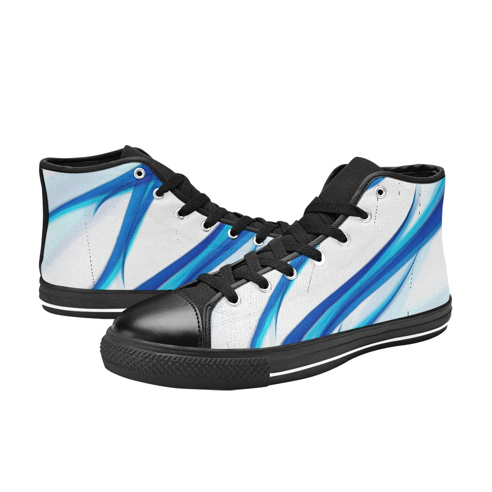 Blue Lightning High Top Shoes-Kid