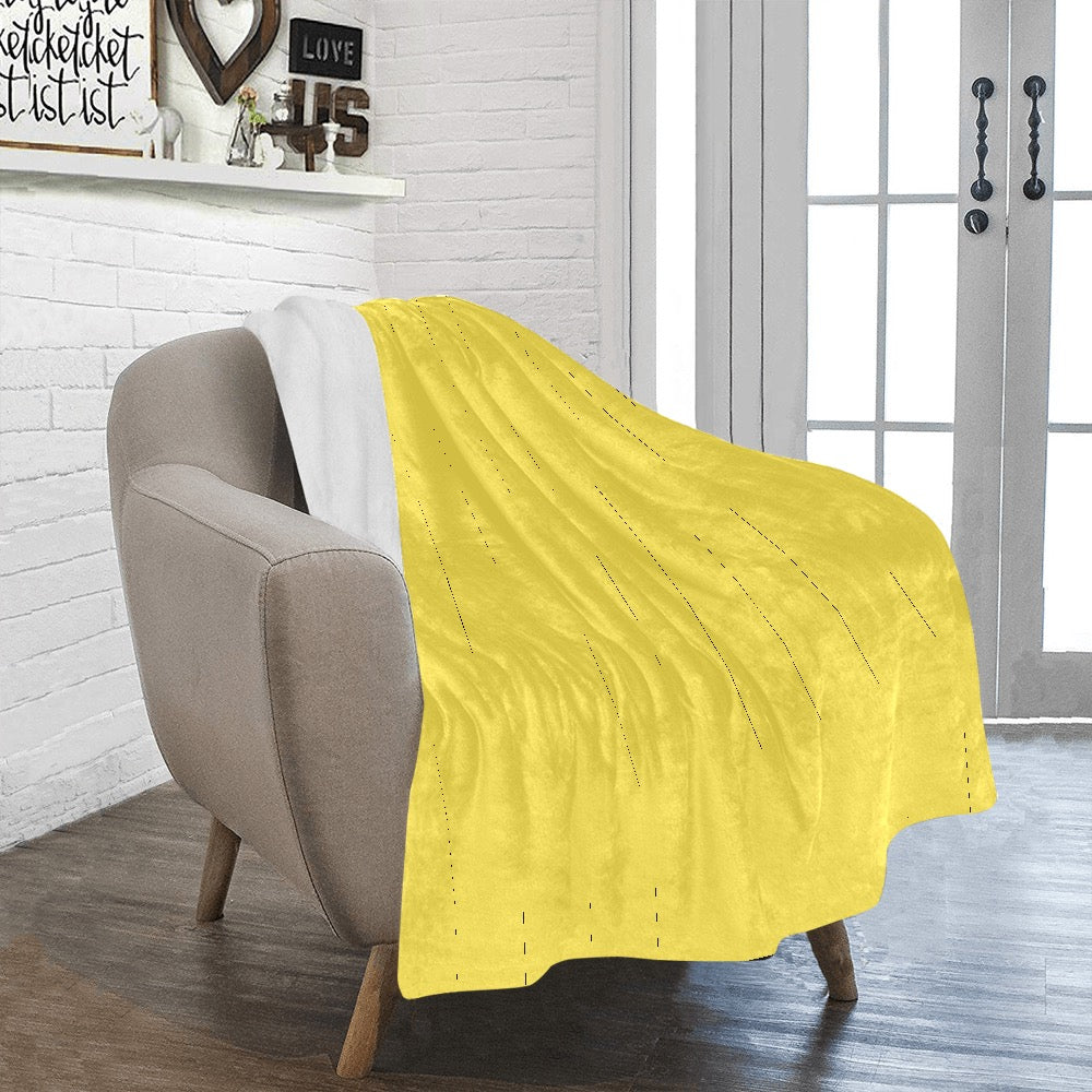 Yellow Ultra-Soft Micro Fleece Blanket 40"x50"