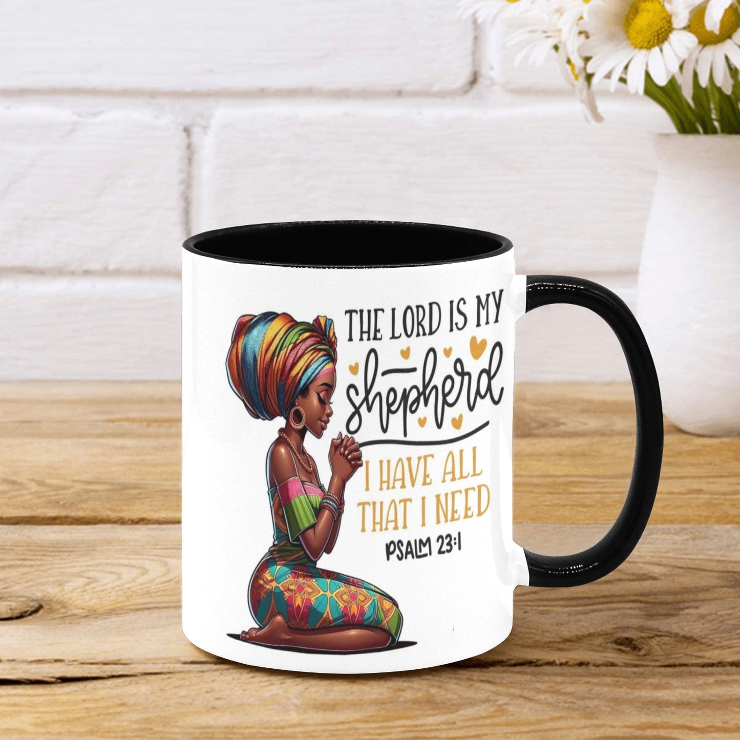 The Lord is my Shepherd Custom Inner Color Mug (11oz)