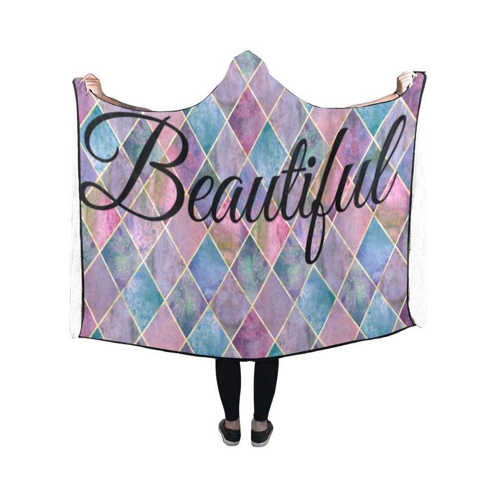 Beautiful Hooded Blanket 50''x40''