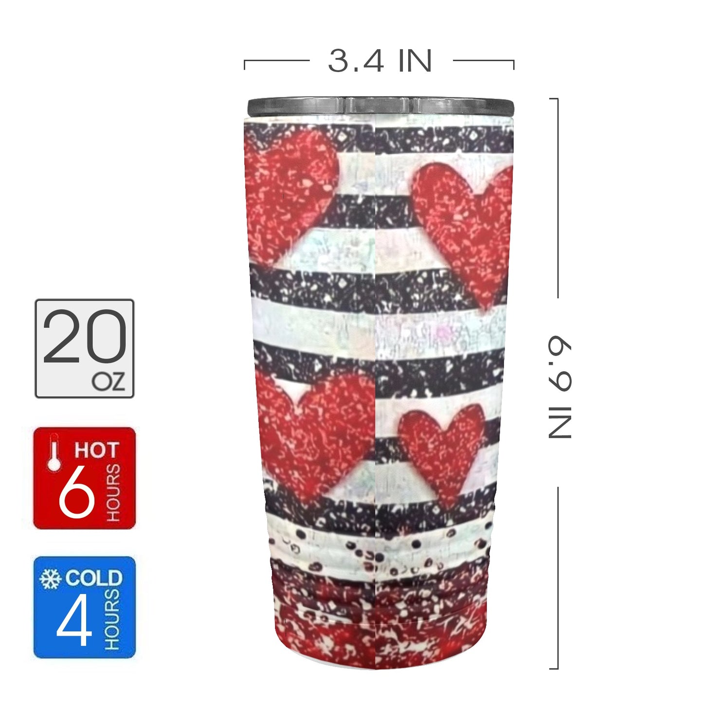 All We Need Is Love Valentine’s Day 20oz Insulated Stainless Steel Mobile Tumbler