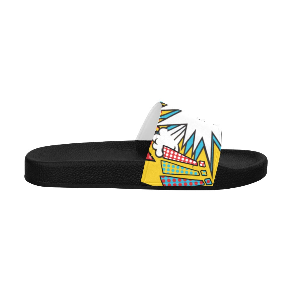 Comic Words Women's Slide Sandals