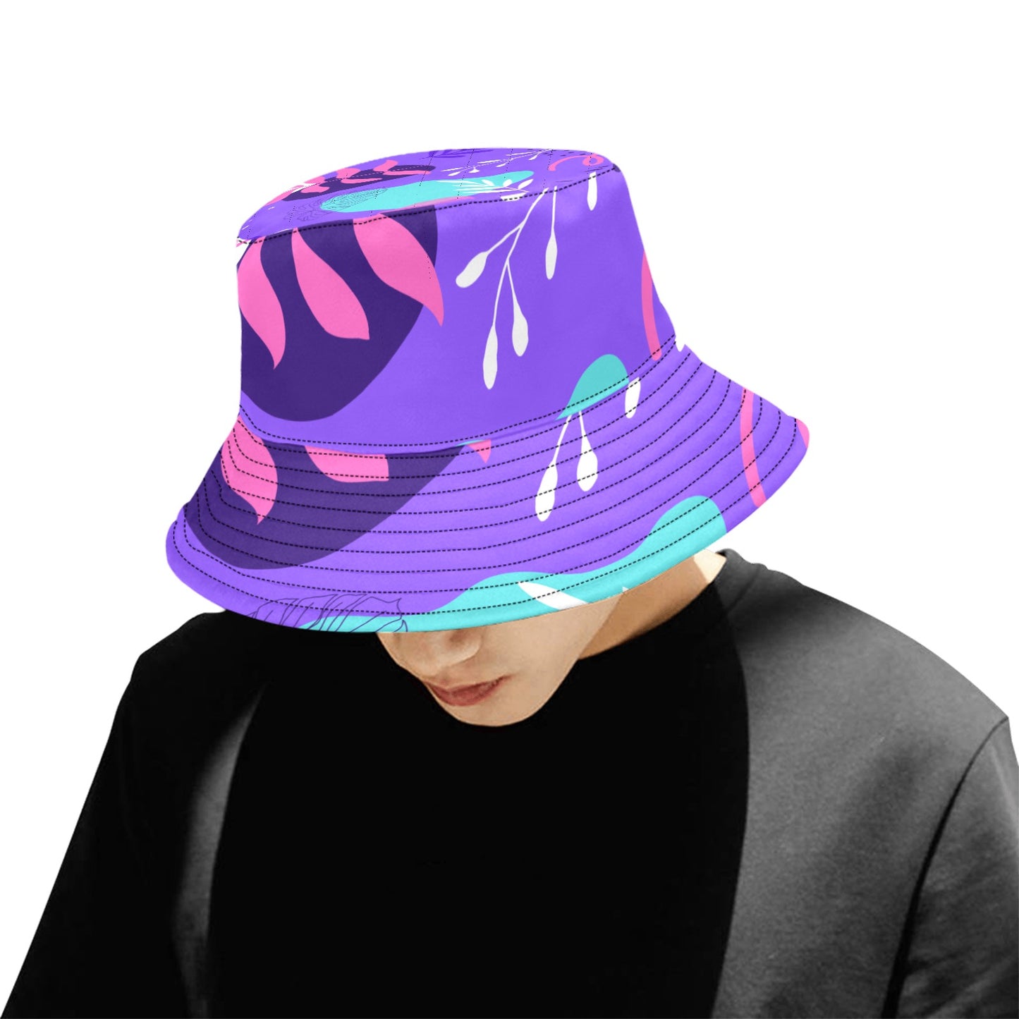 Purple Palms Unisex Bucket Hat