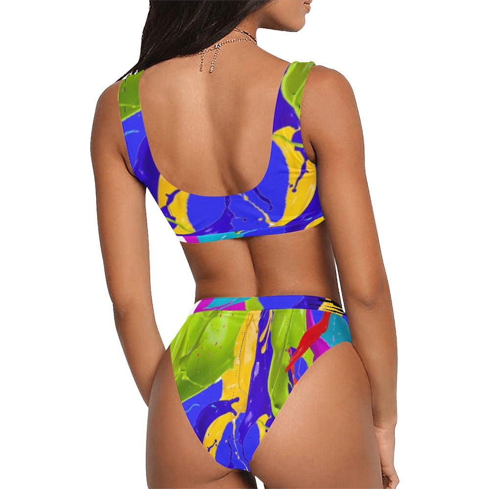 Color Mix Sport Bikini Swimsuit