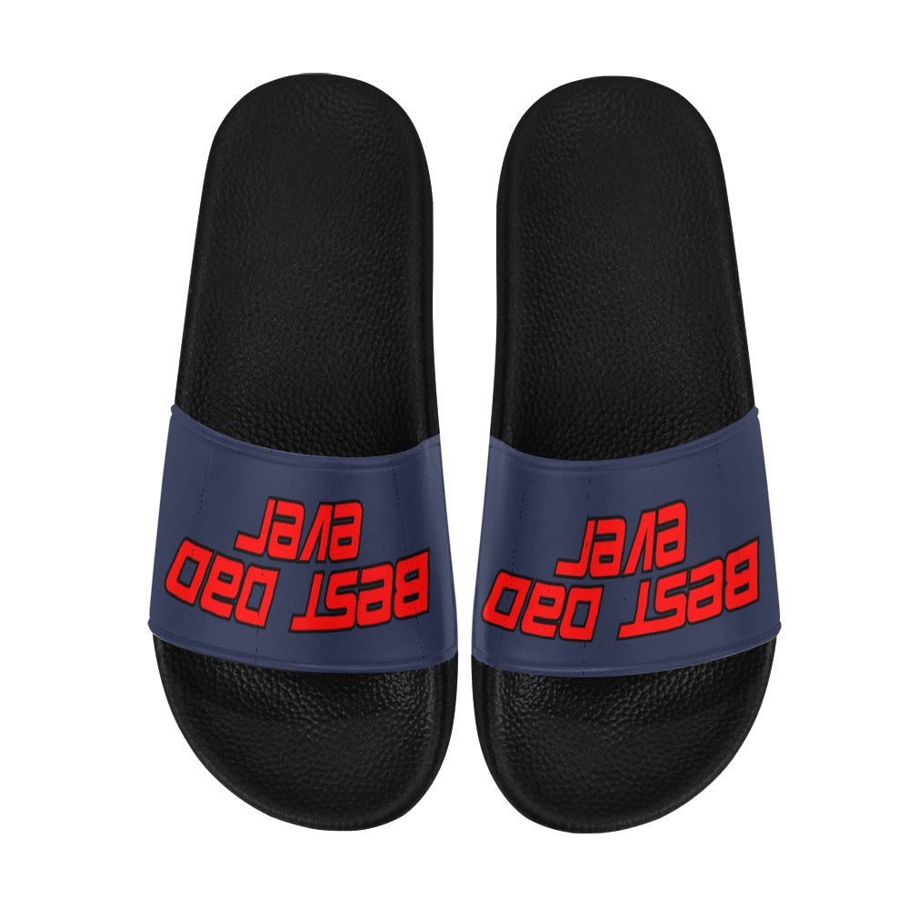 Best Dad Ever Men's Slides