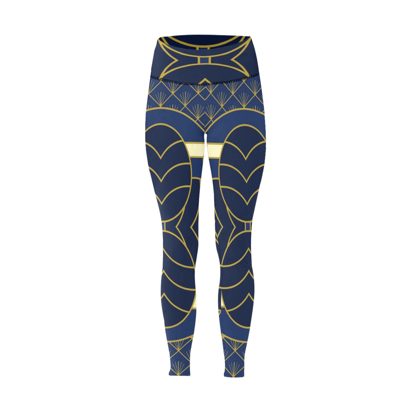 Navy Cut Women's Leggings