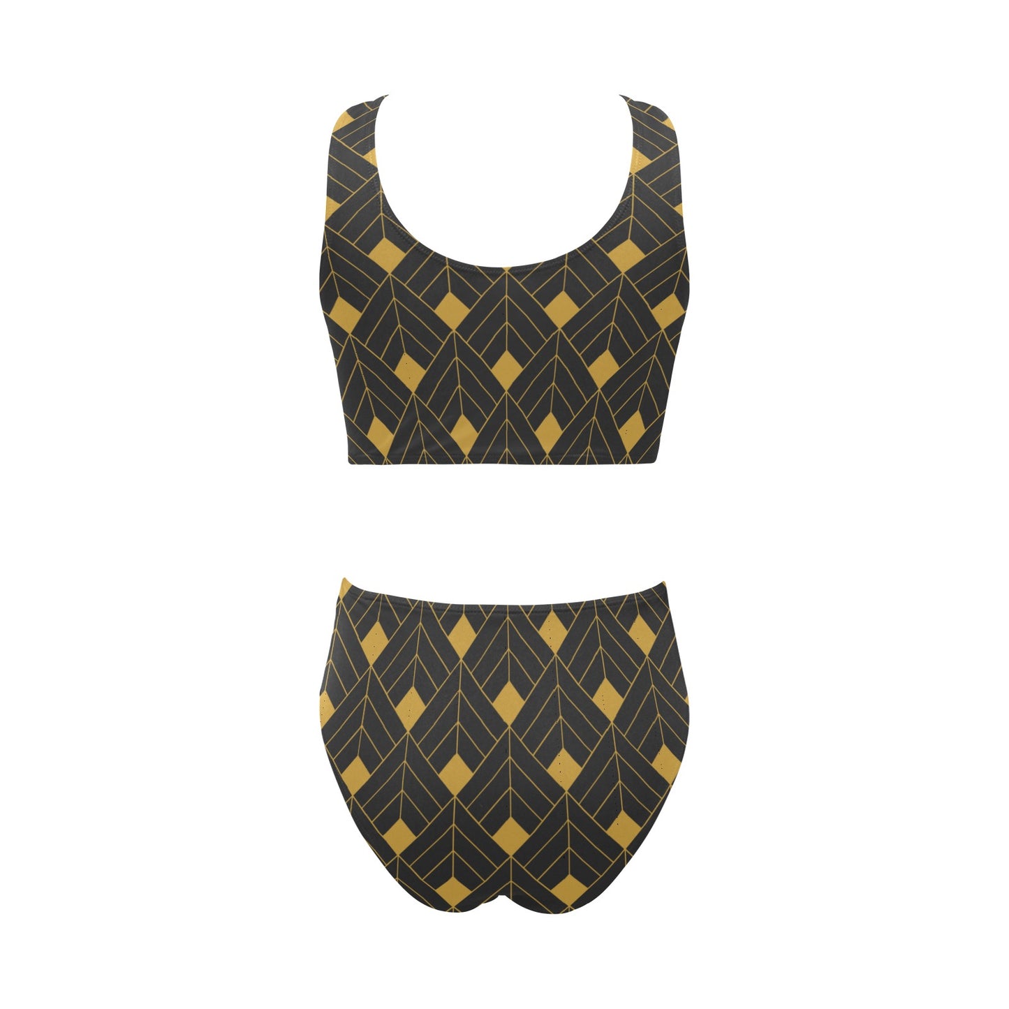 Gold Diamond Bow Tie Swimsuit