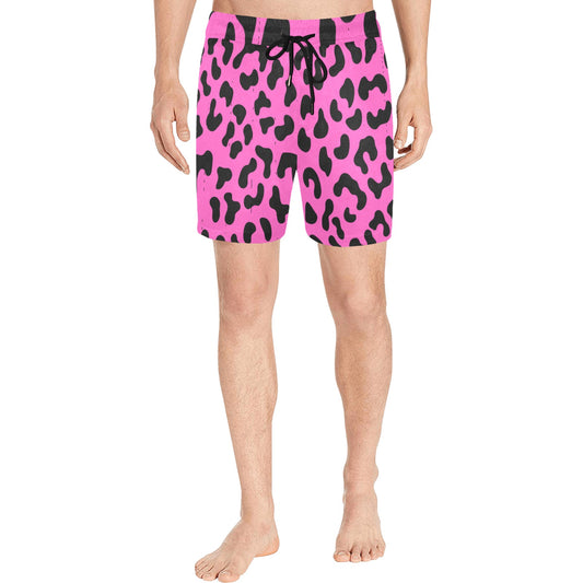 Pink Cheetah Men's Swim Shorts