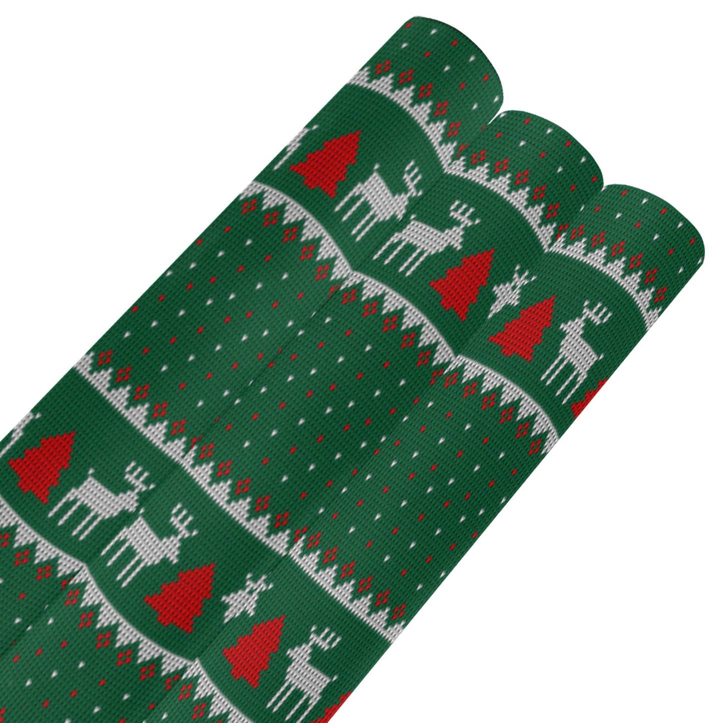 Deer Christmas Gift Wrapping Paper 58"x 23" (3 Rolls)