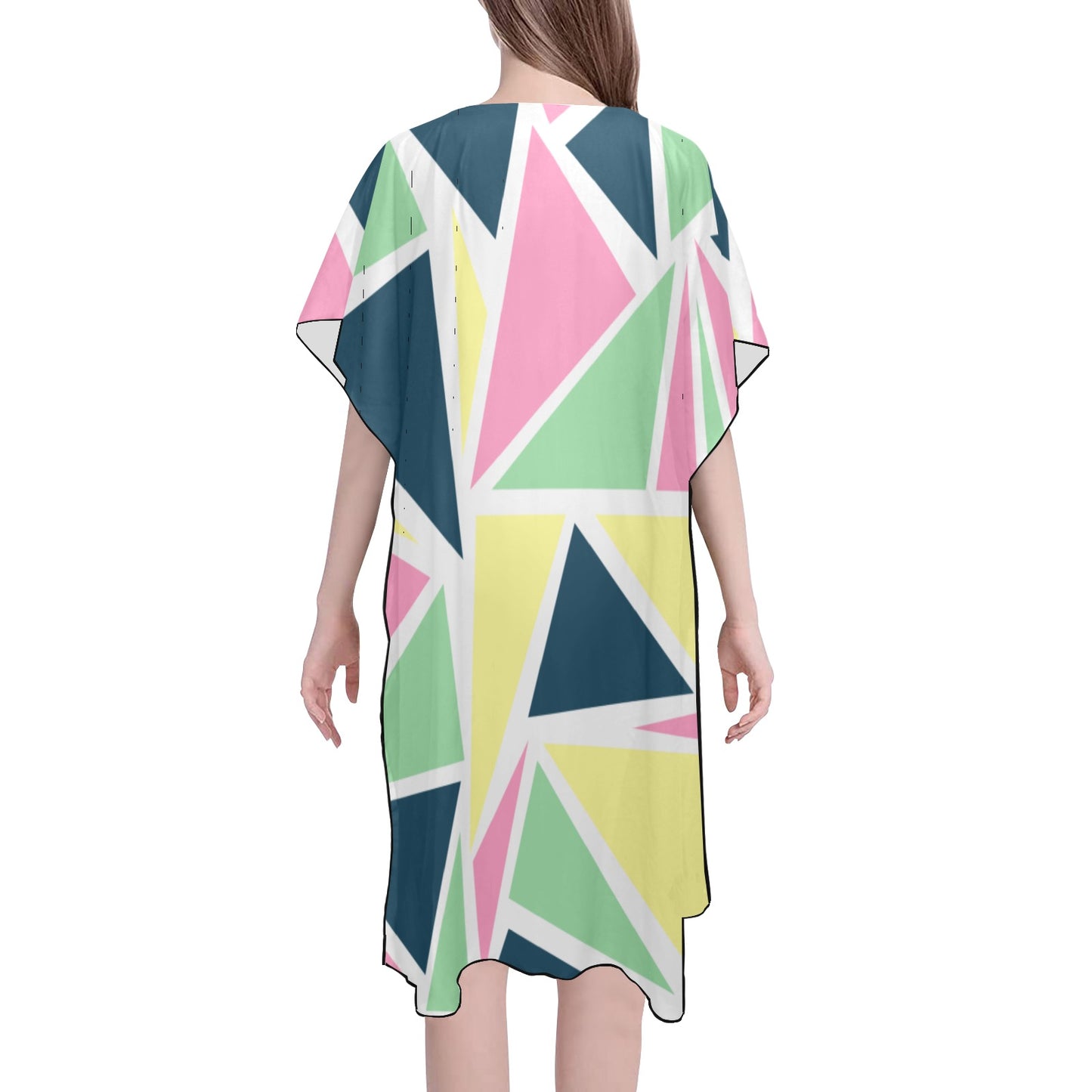 Colored Angles Chiffon Cover Up