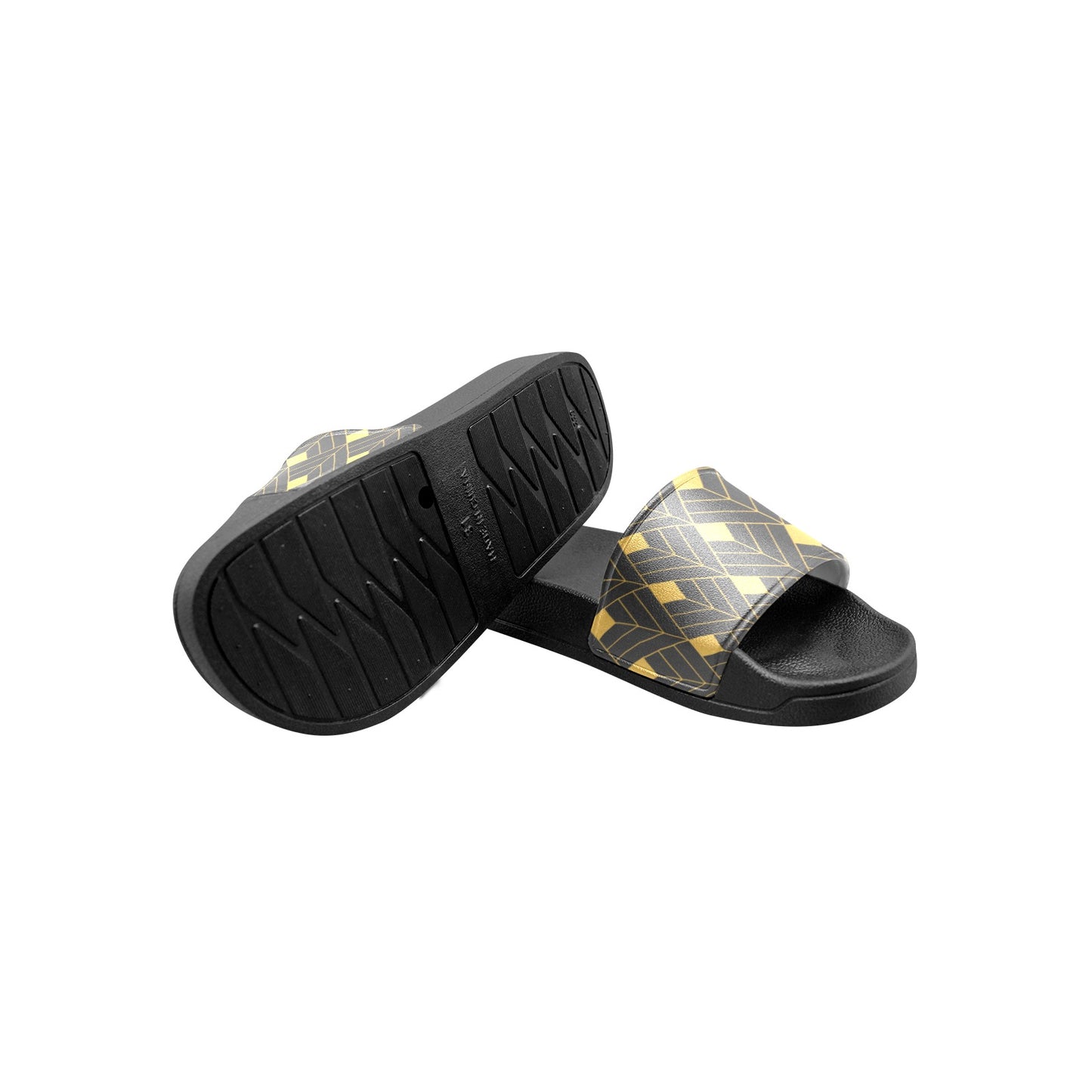 Gold Diamond Kids' Slide Sandals