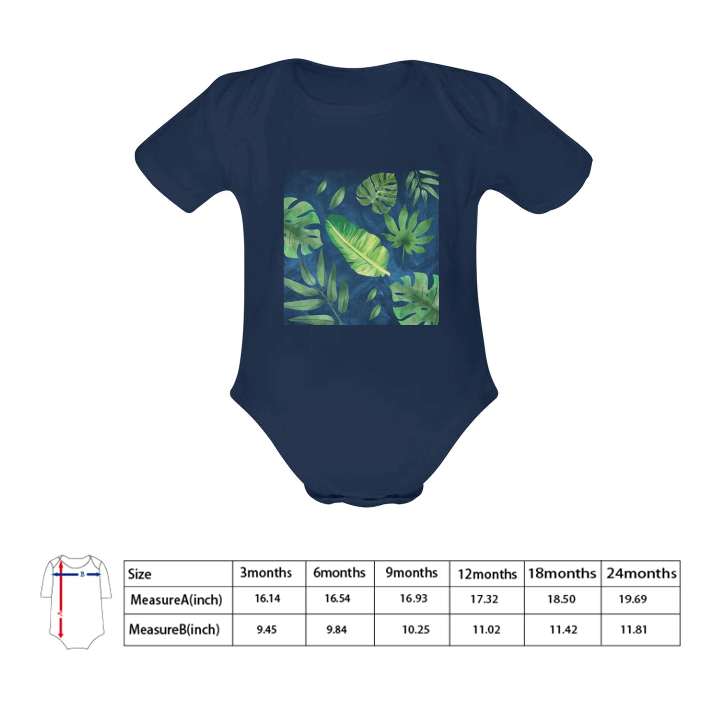 Leaves Baby Onesie