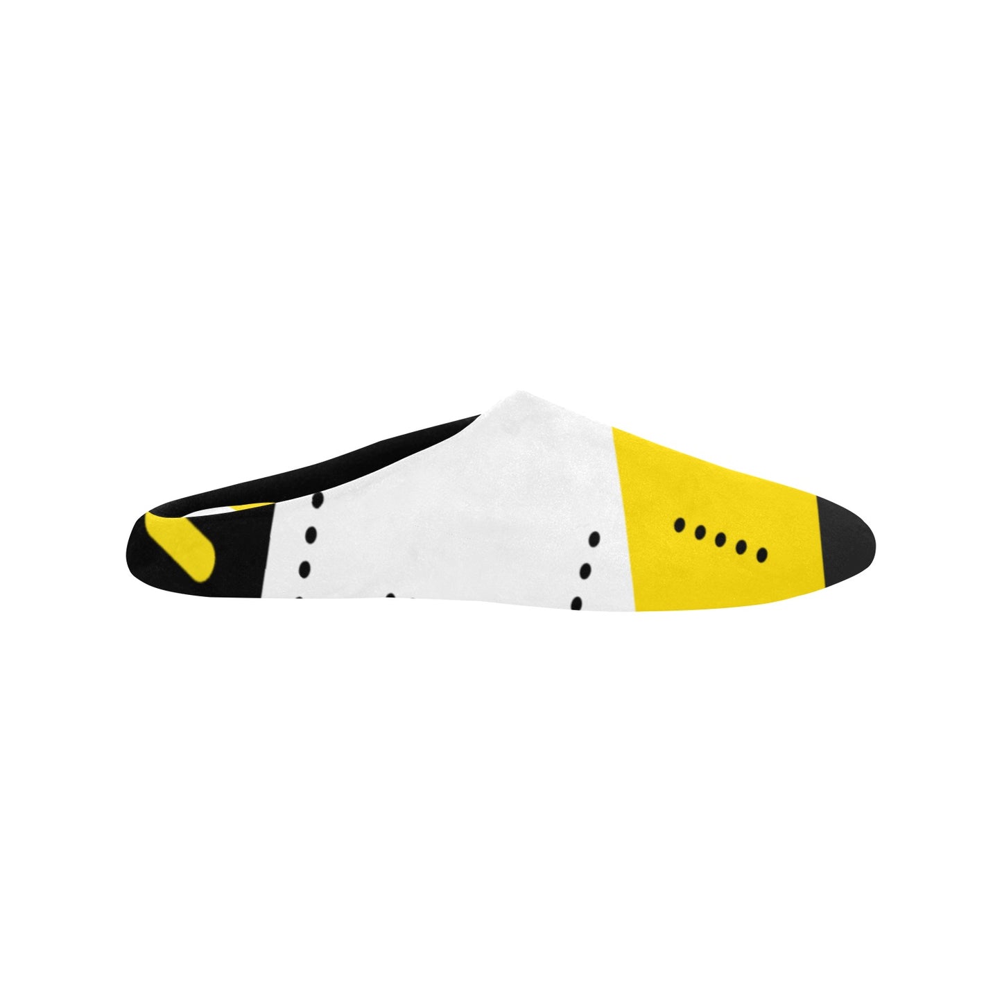 Black & Yellow Women's Non-Slip Cotton Slippers