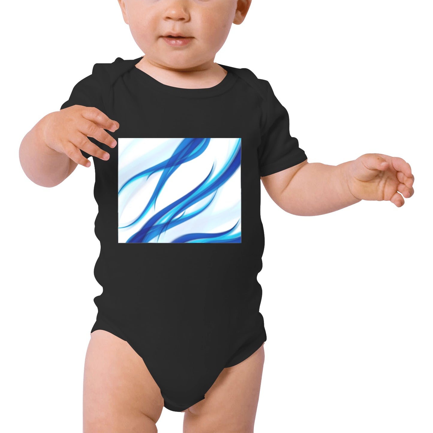 Blue Lightning Baby Onesie