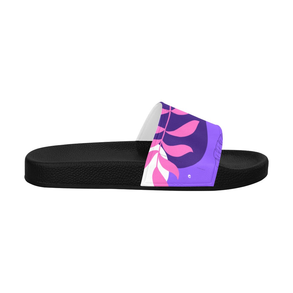 Purple Palms Men's Slides