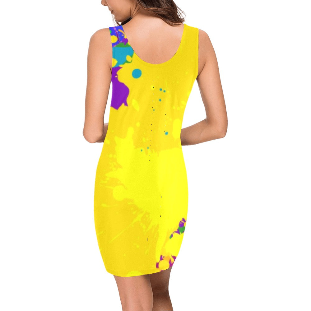 Yellow Splatter Dress