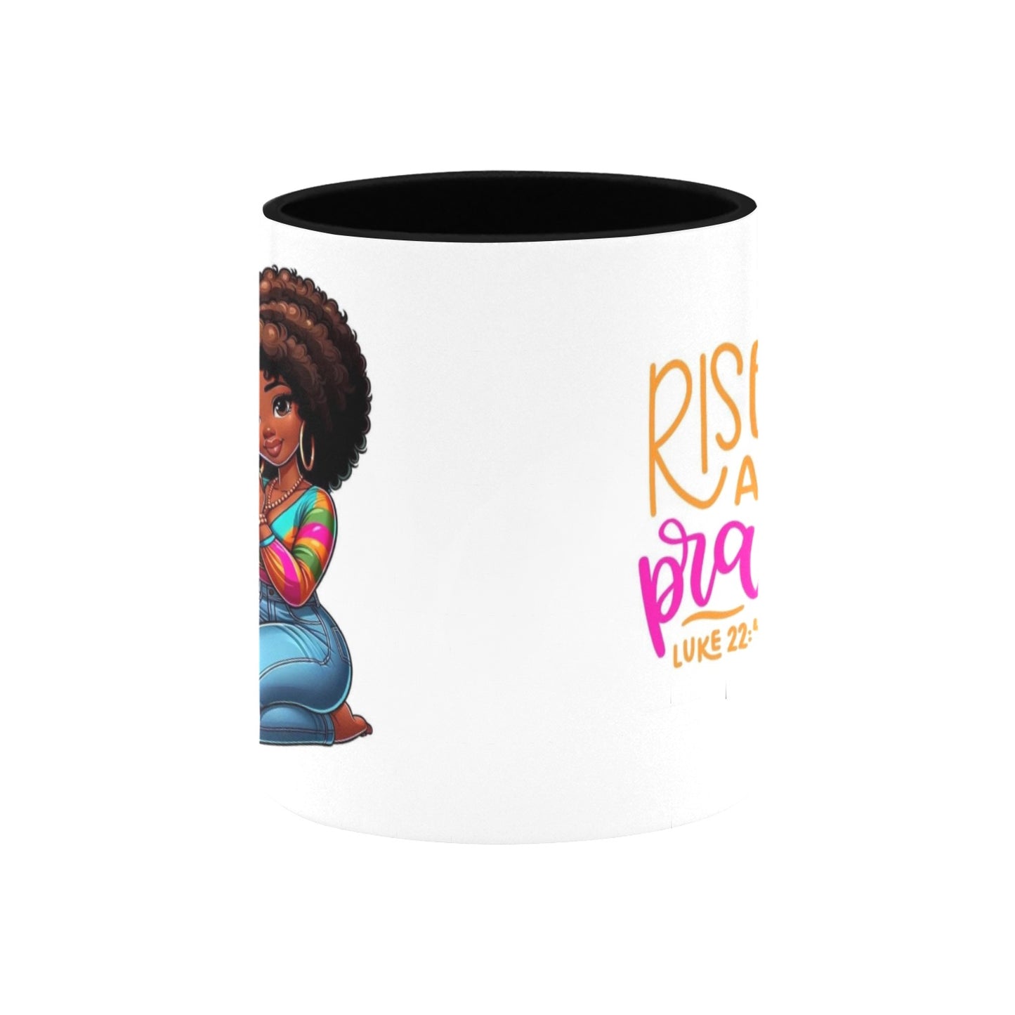 Rise Up & Pray Custom Inner Color Mug (11oz)