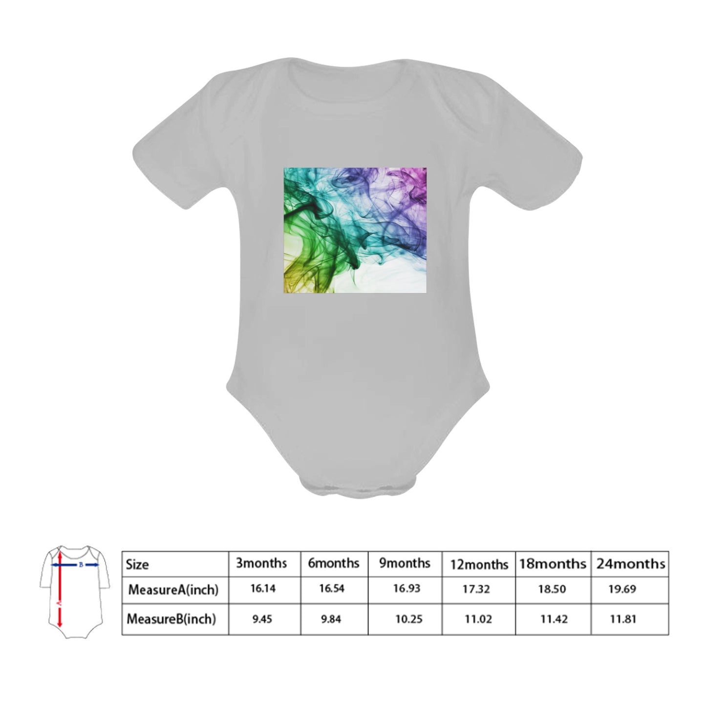 Color Whirl Baby Onesie