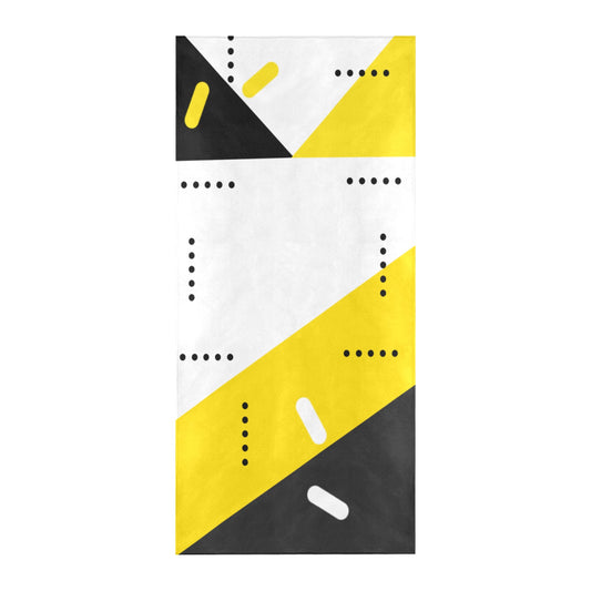 Black & Yellow Beach Towel 32"x 71"