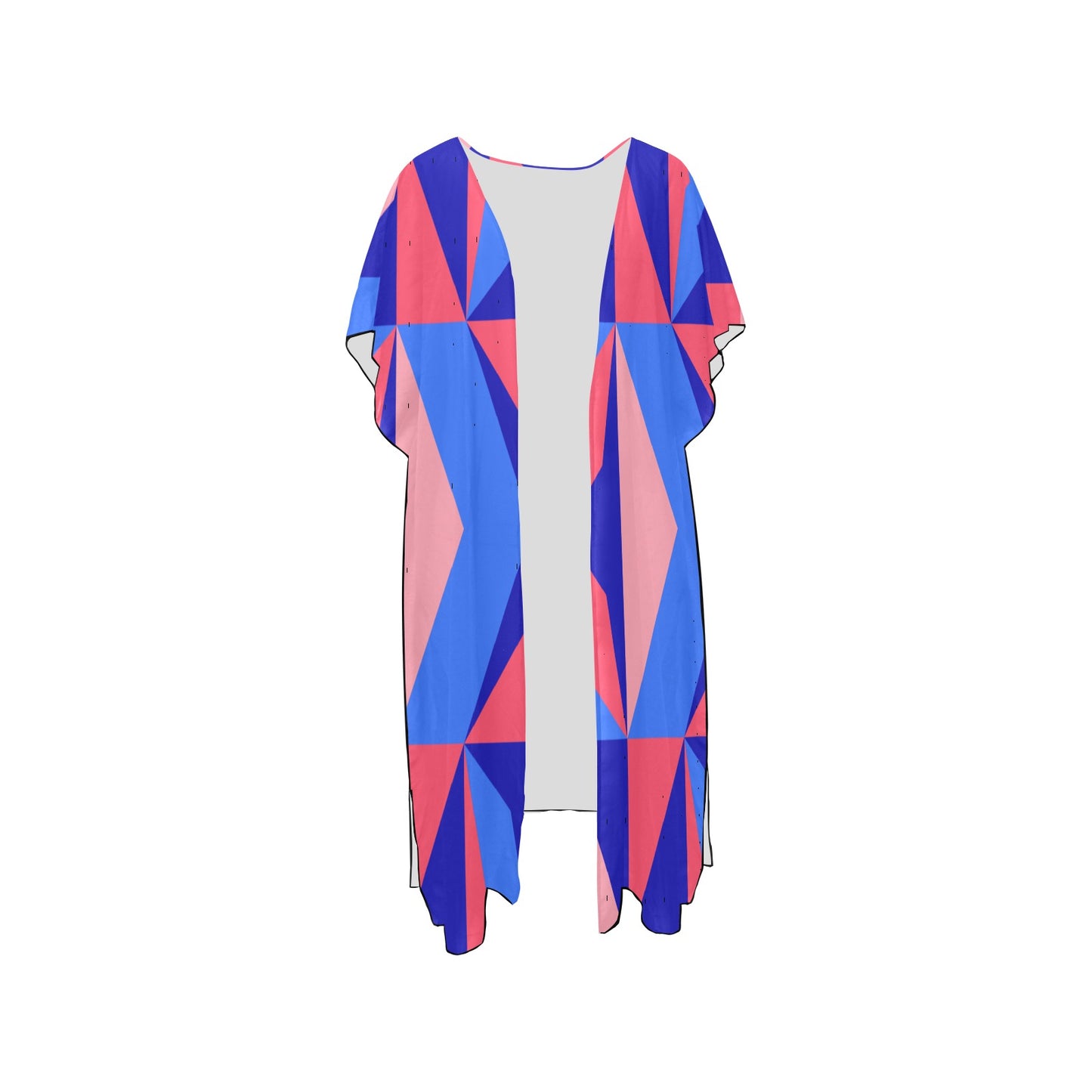 Color Abstract Chiffon Cover Up