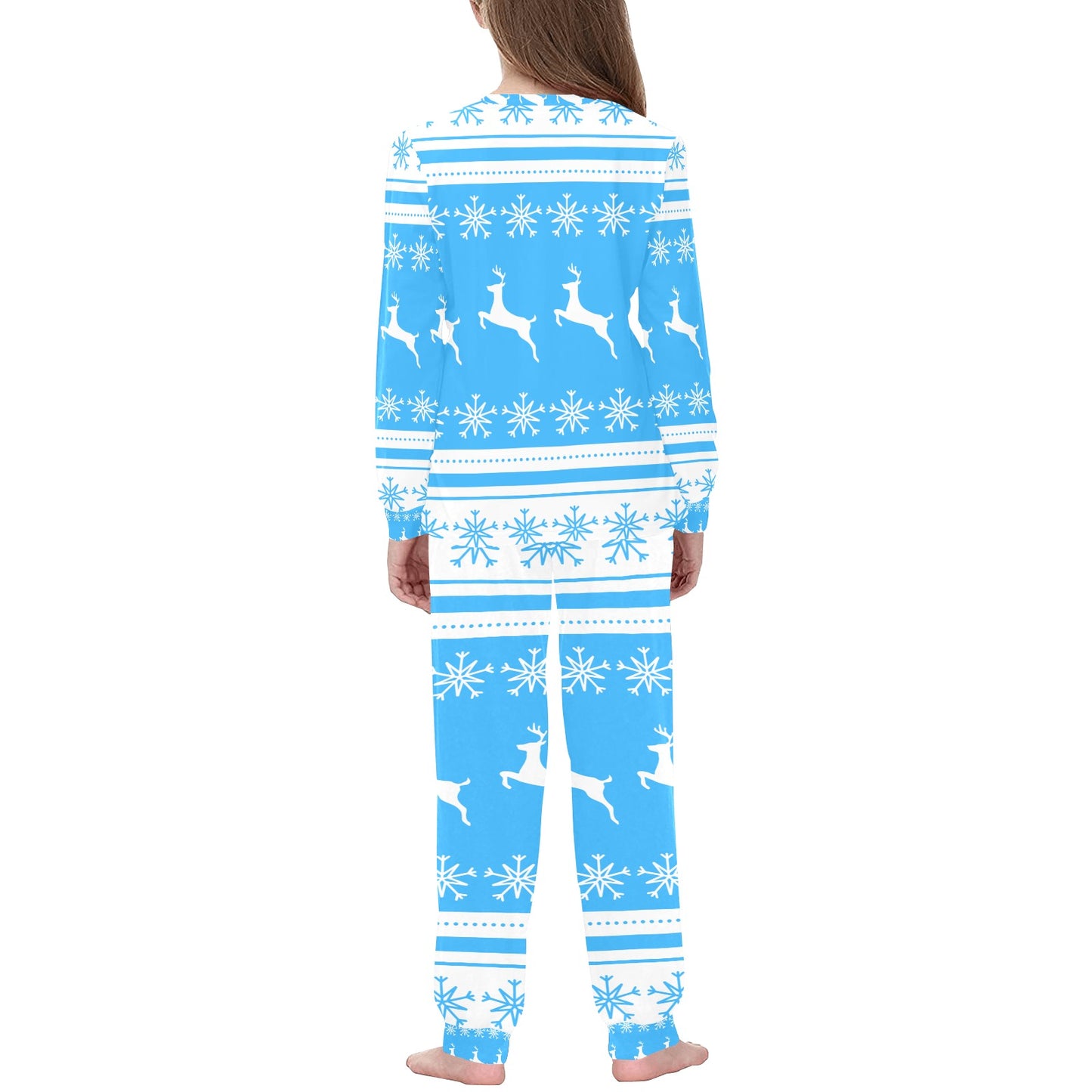 Deers In The Snow Christmas Kids'  Pajama Set