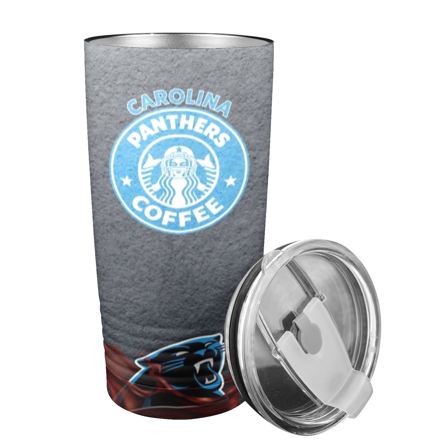 Panthers 20oz Insulated Stainless Steel Mobile Tumbler