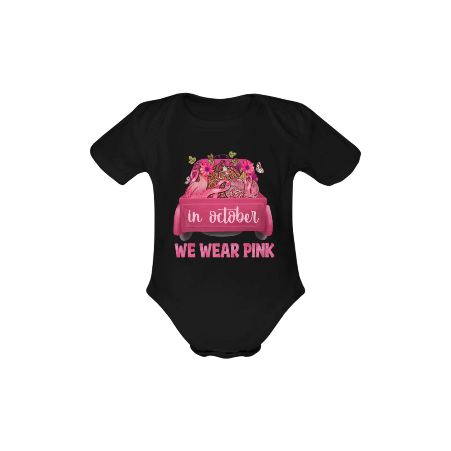 AWARENESS - We Wear Pink Baby Short Sleeve Onesie