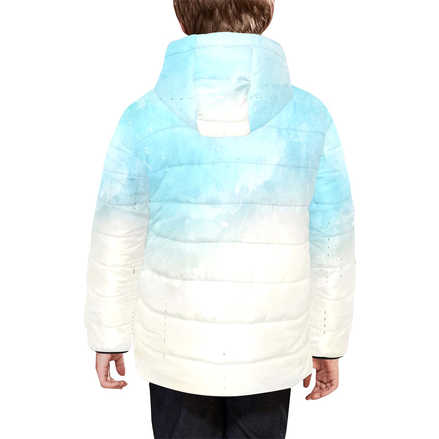 Bluish Kids Hooded Jacket