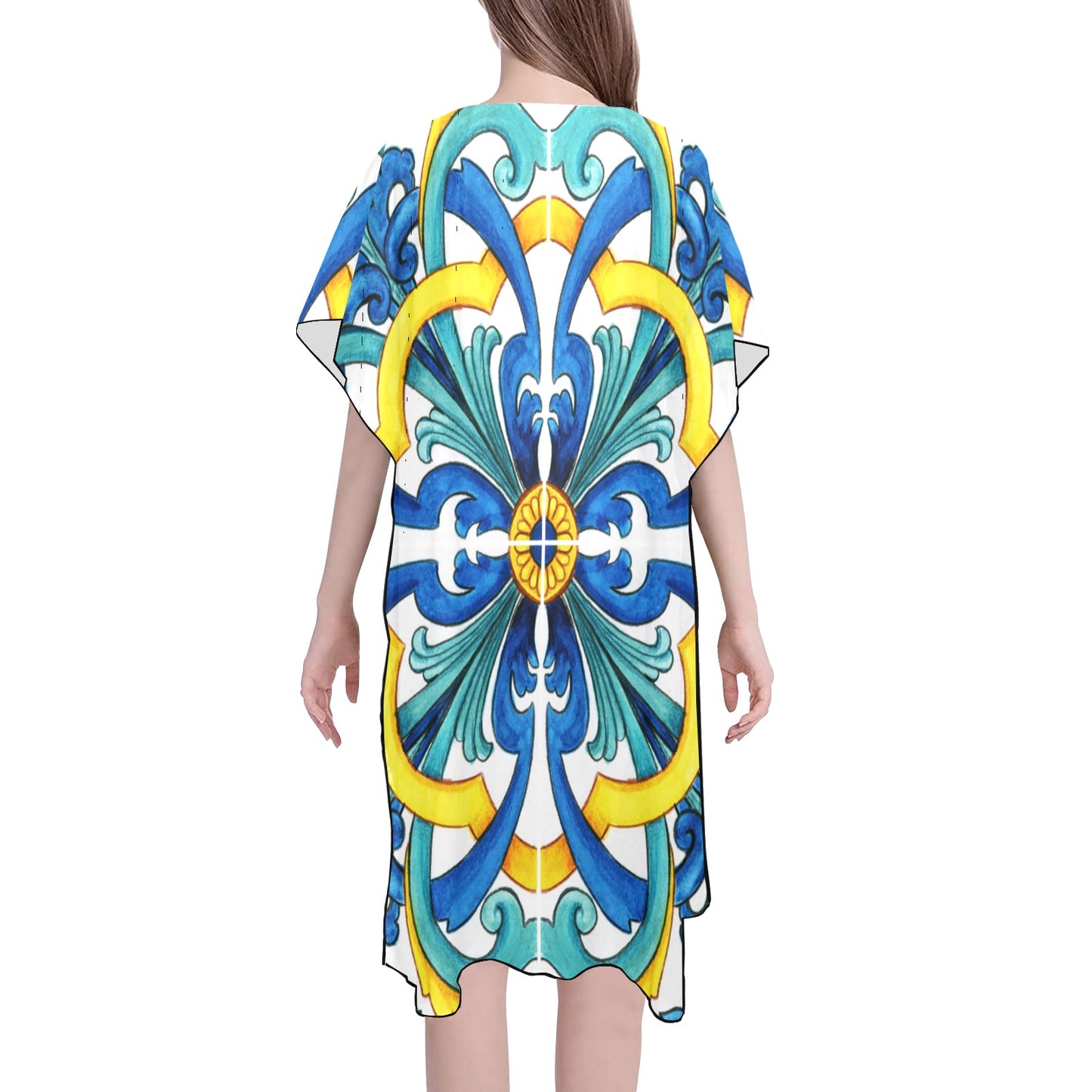 Mediterranean Chiffon Cover Up